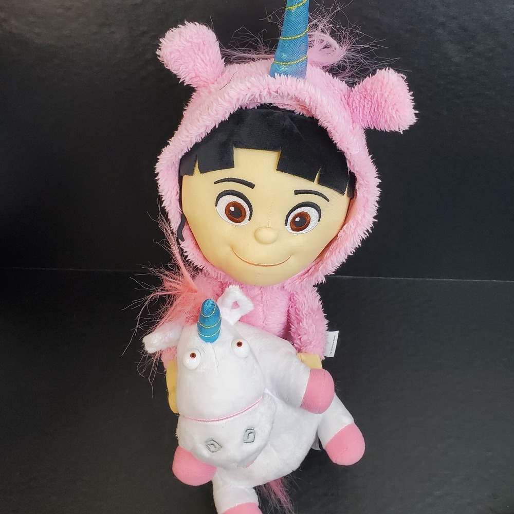 Universal Studios Despicable Me Minion Mayhem Agnes Plush Doll W/Unicorn 12"